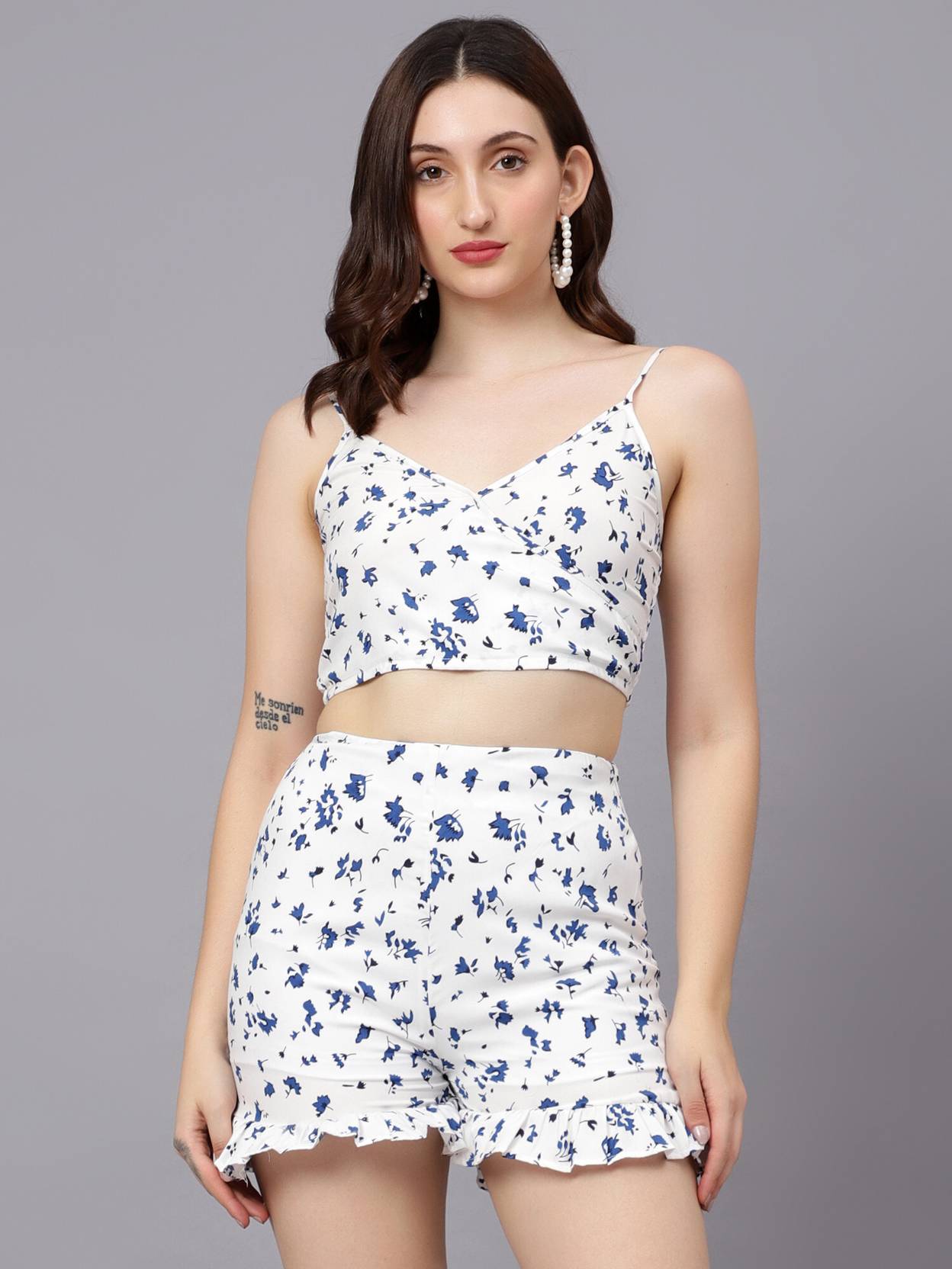 KOTTY Top Pant Co-ords Set with Blazer
