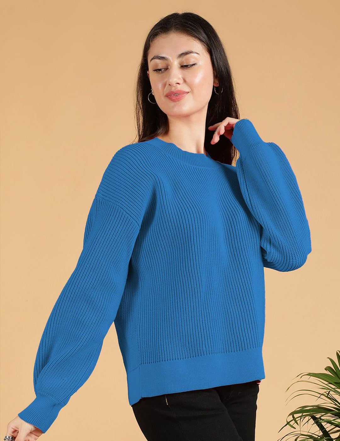 Kotty Women Cotton Ribbed Pullover