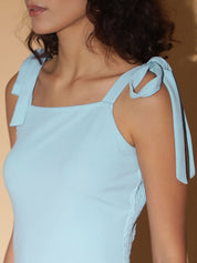 Kotty Women Solid A-Line Midi Dress