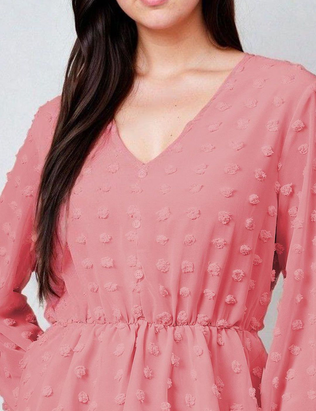 Kotty Women Solid V-Neck Top