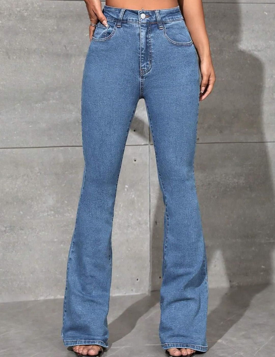 Kotty Women Bootcut High-Rise Stretchable Bootcut Ctton Jeans