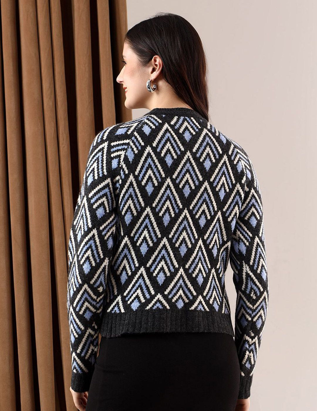 Kotty Women Printed Crop Pullover