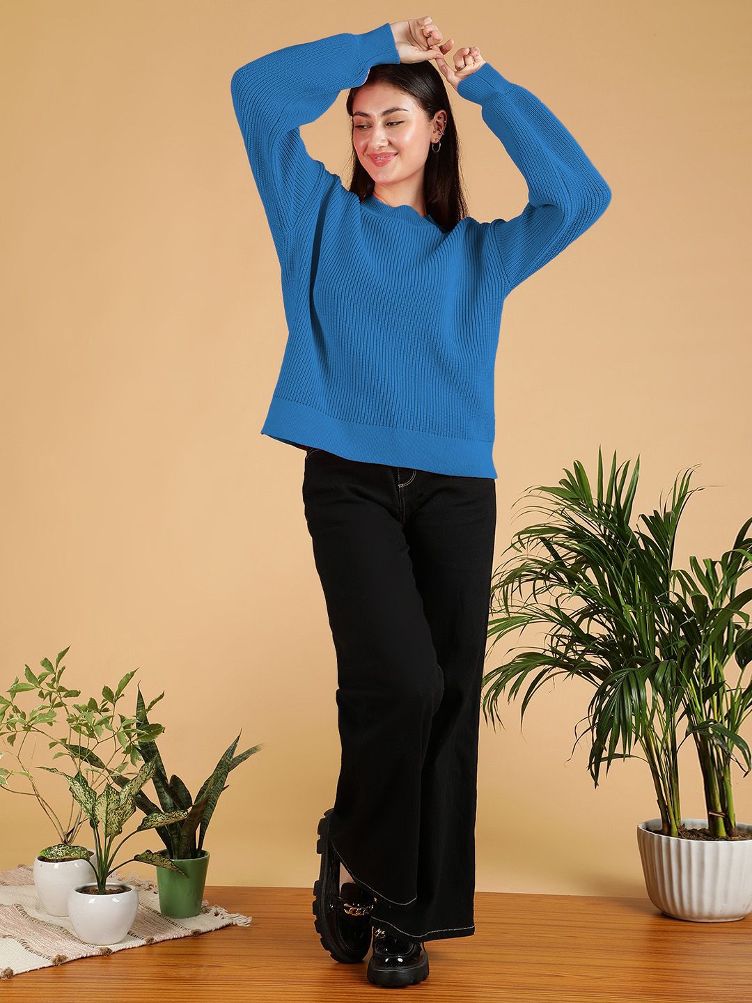 Kotty Women Cotton Ribbed Pullover