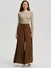 Kotty Women Relaxed High-Rise Wide Leg Trousers