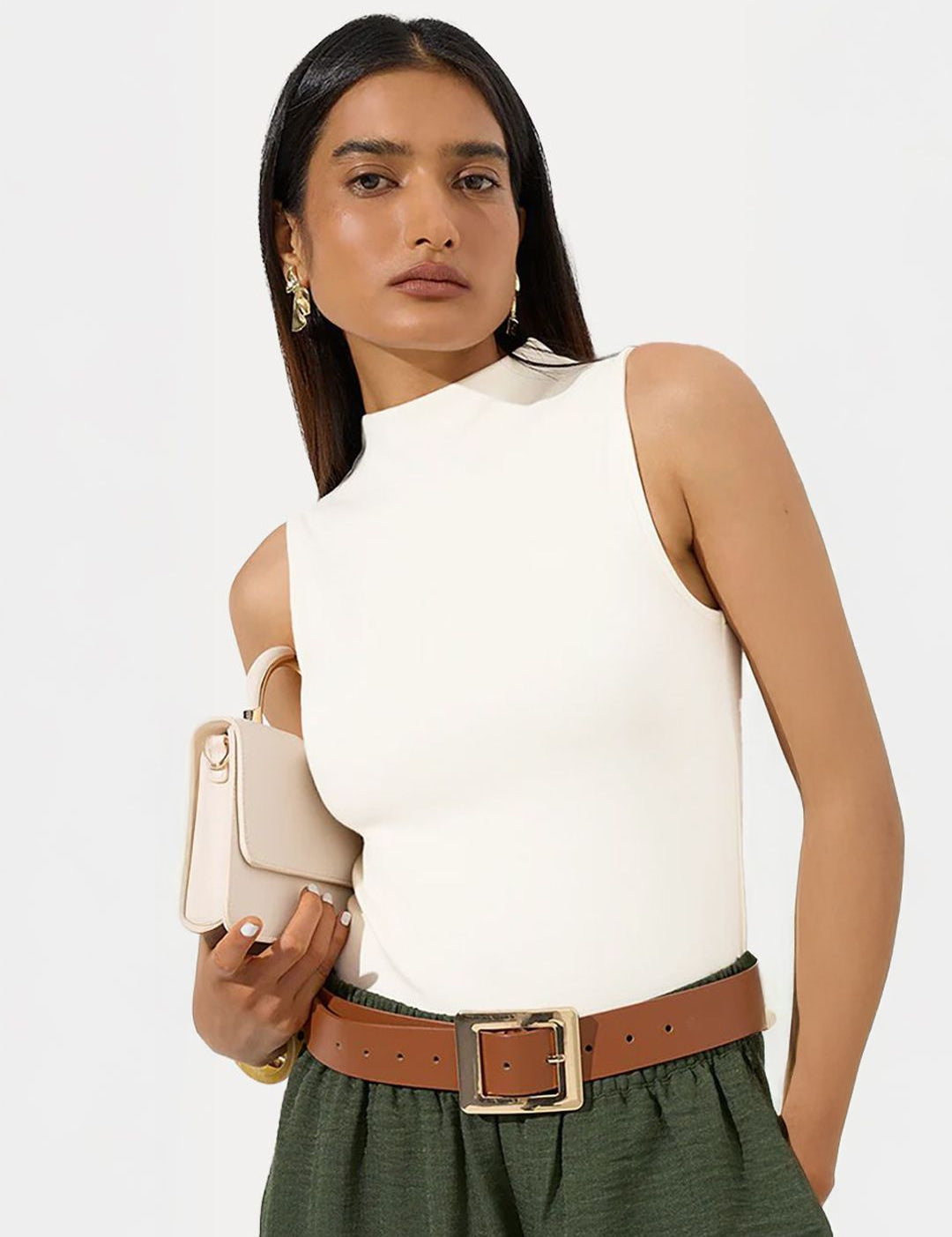 Kotty Women Pack of 2 High Neck Sleeveless Top