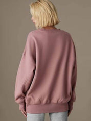 Kotty Women Solid Round Neck Pullover Sweatshirt