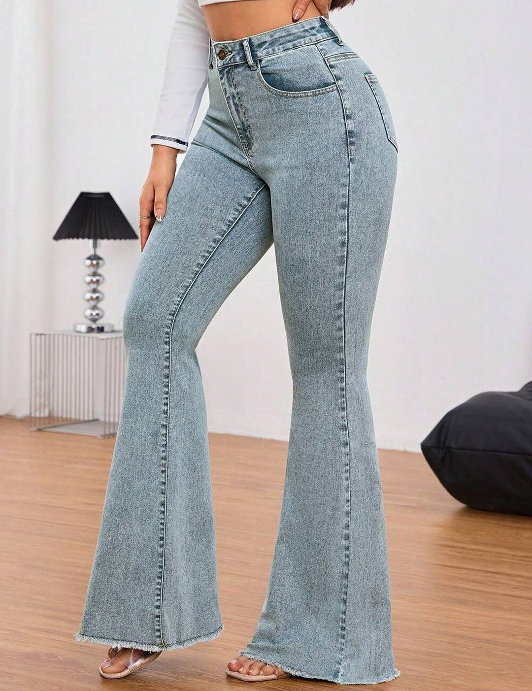 Kotty Women Bootilicious Bootcut High-Rise Cotton Jeans