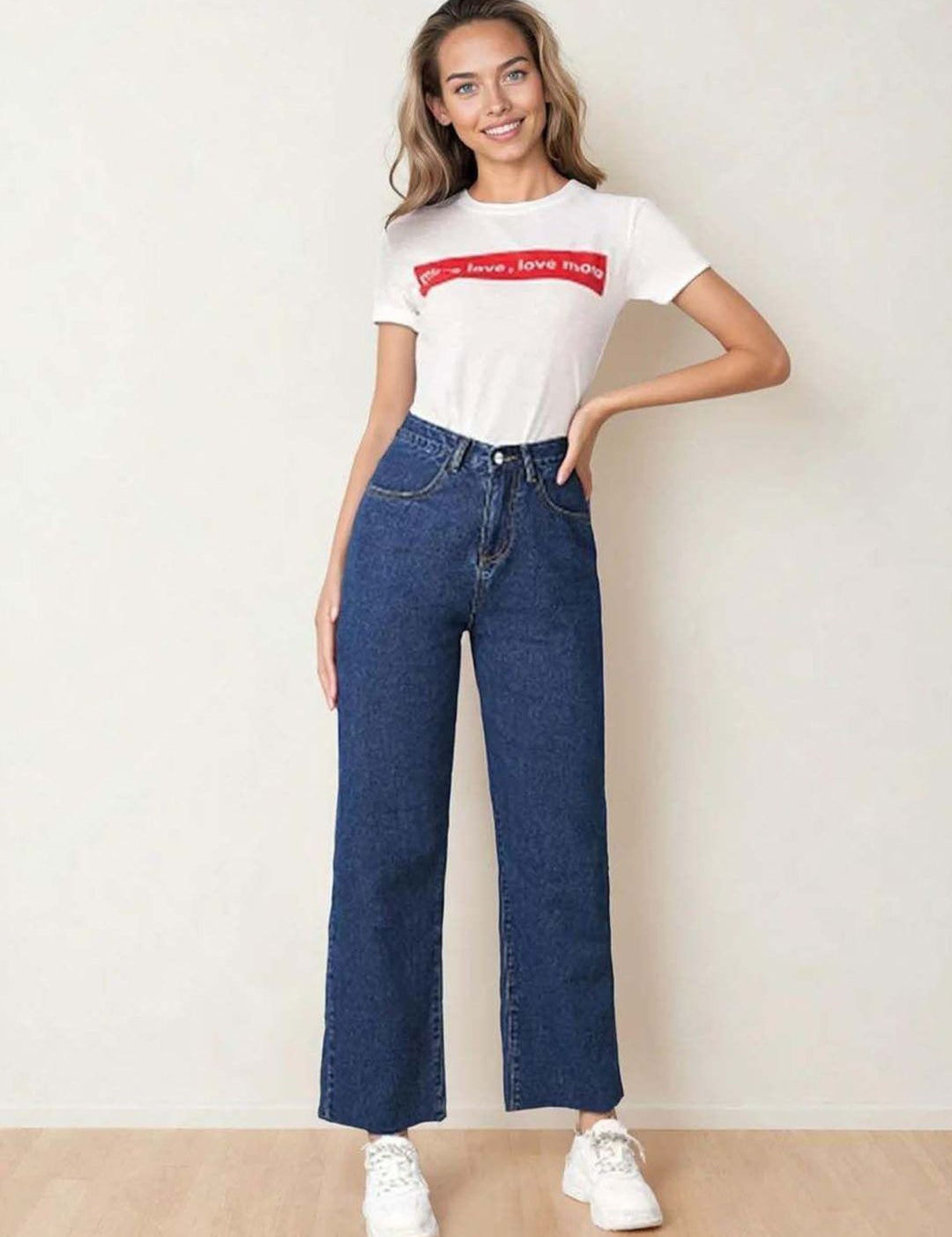 Kotty Women Straight Fit High-Rise Stretchable Cotton?Jeans