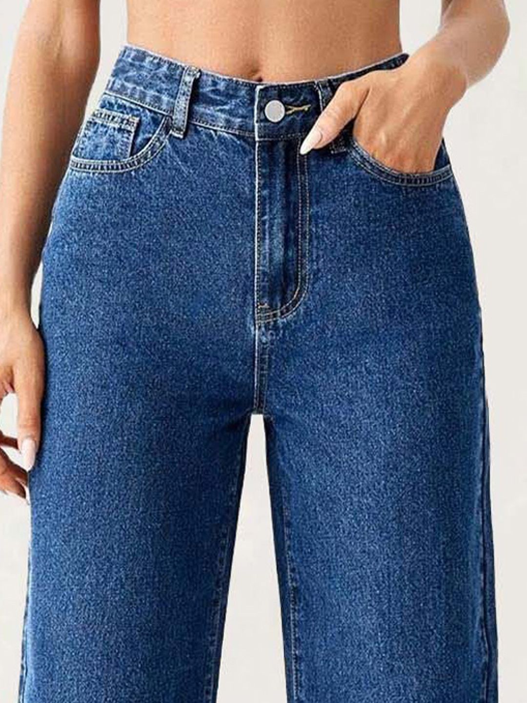 Kotty Women Straight Fit High-Rise Stretchable Jeans