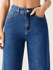 Kotty Women Straight Fit High-Rise Stretchable Jeans