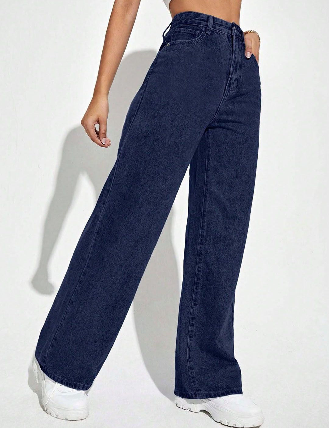 Kotty Women Wide Leg High-Rise Stretchable Jeans