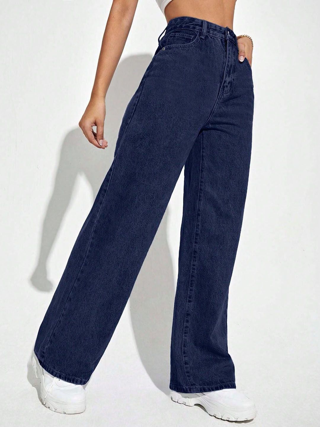 Kotty Women Wide Leg High-Rise Stretchable Jeans