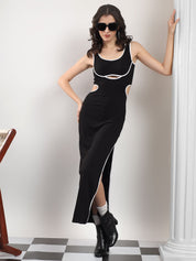 Kotty Sheath Midi Dress With Cut-Out Details