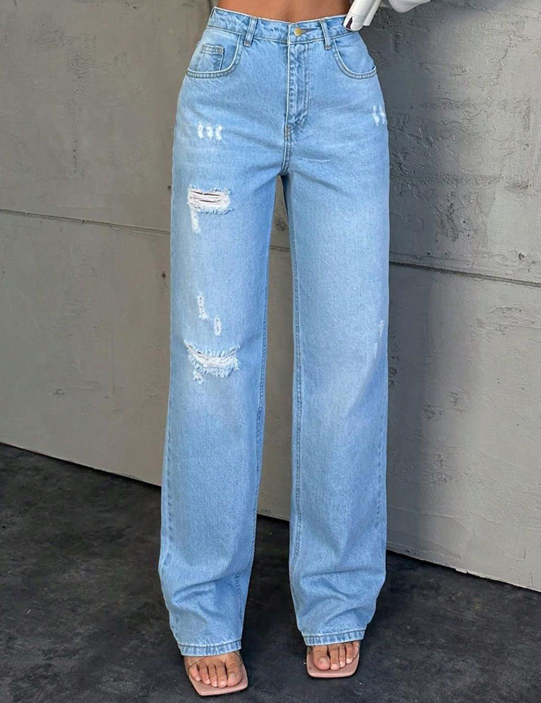 Kotty Women Cotton Straight Fit High-Rise  Jeans