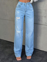 Kotty Women Cotton Straight Fit High-Rise  Jeans