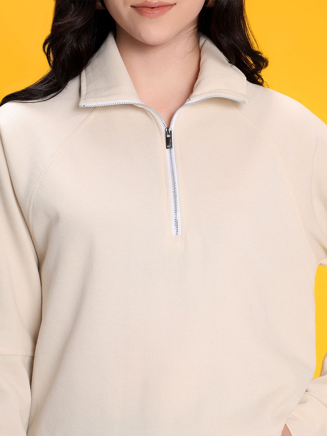 Kotty Women Shirt Collar Sweatshirt