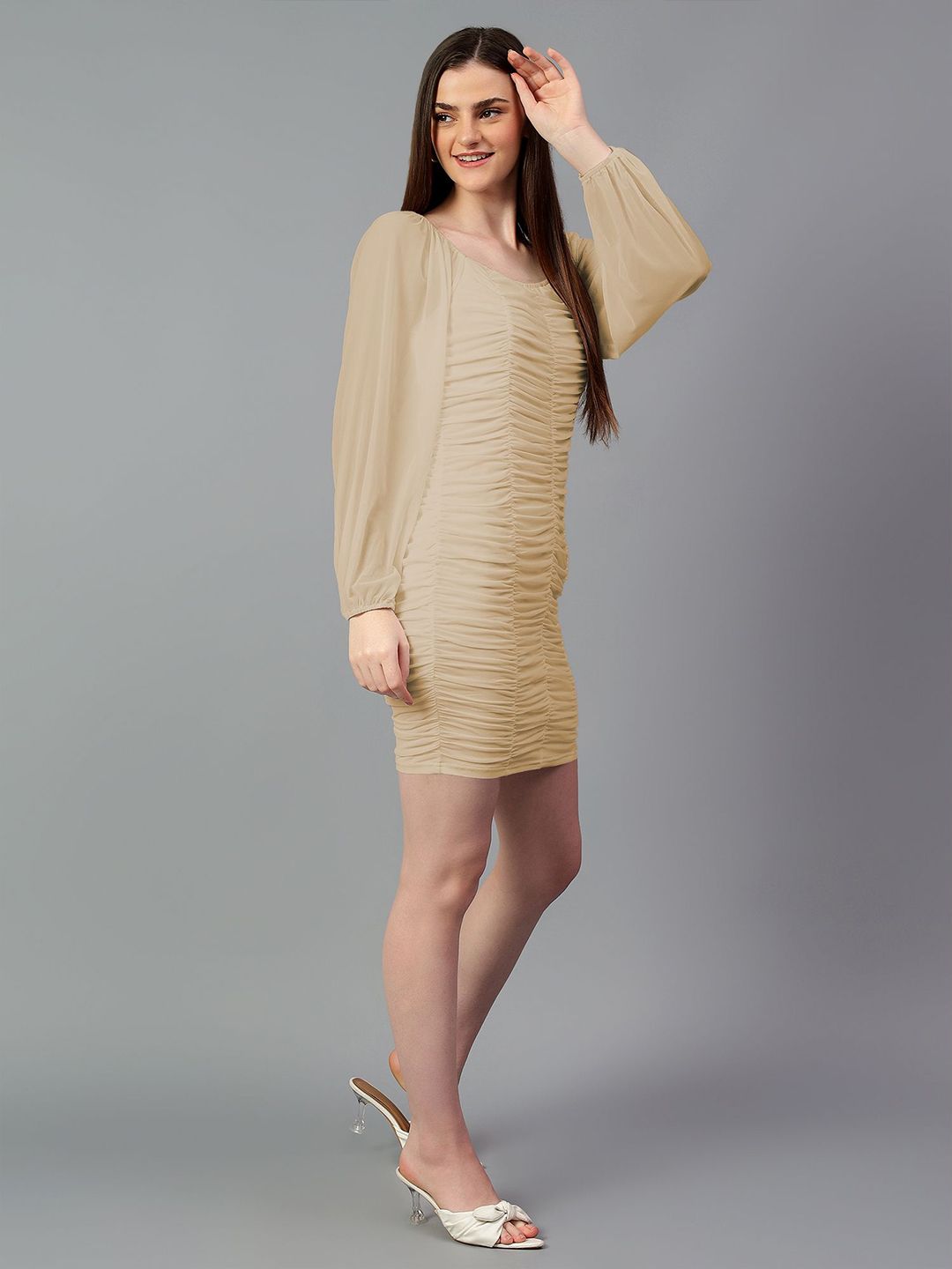 Kotty Bishop Sleeve Bodycon Dress