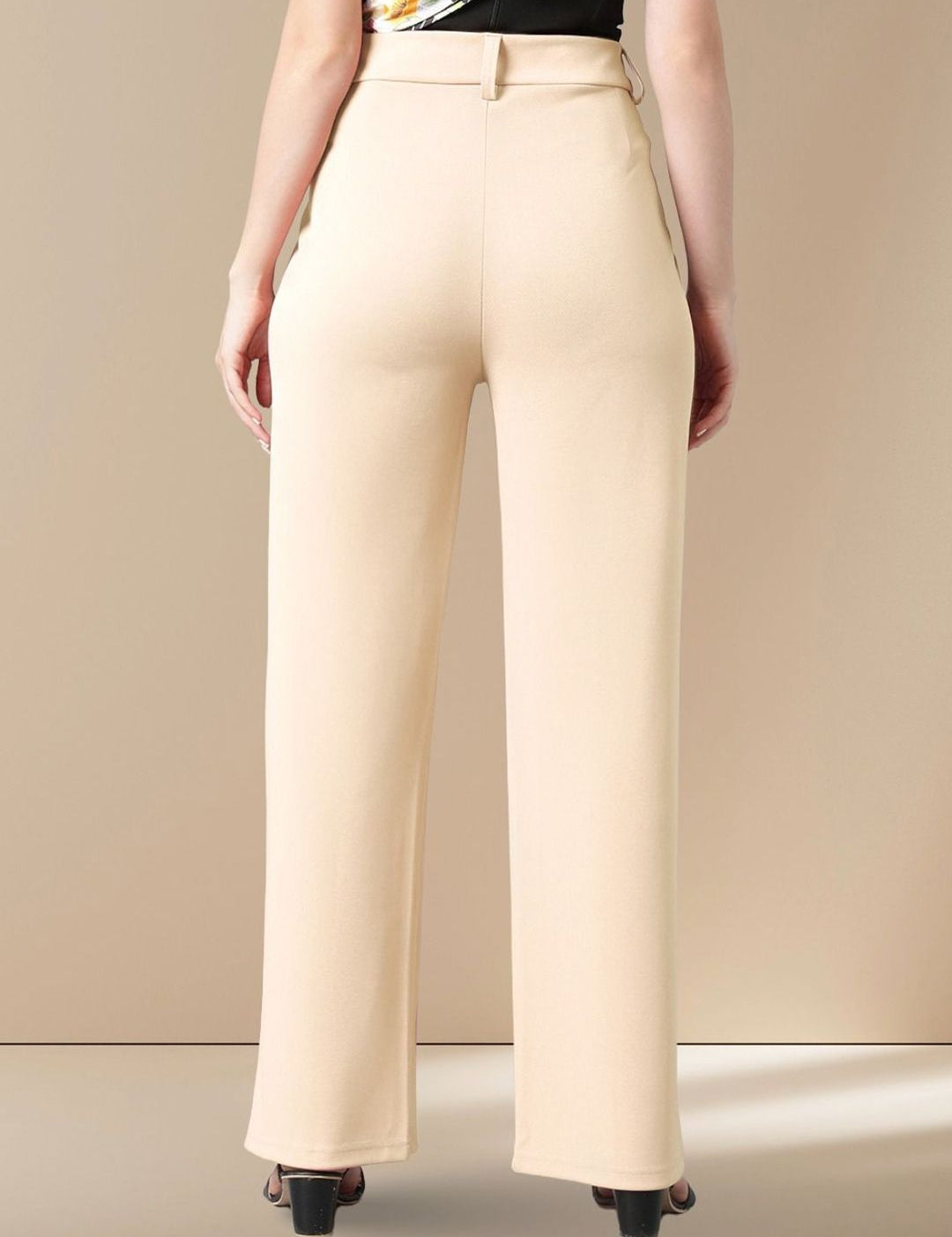 Kotty Women Straight Fit High-Rise Trousers