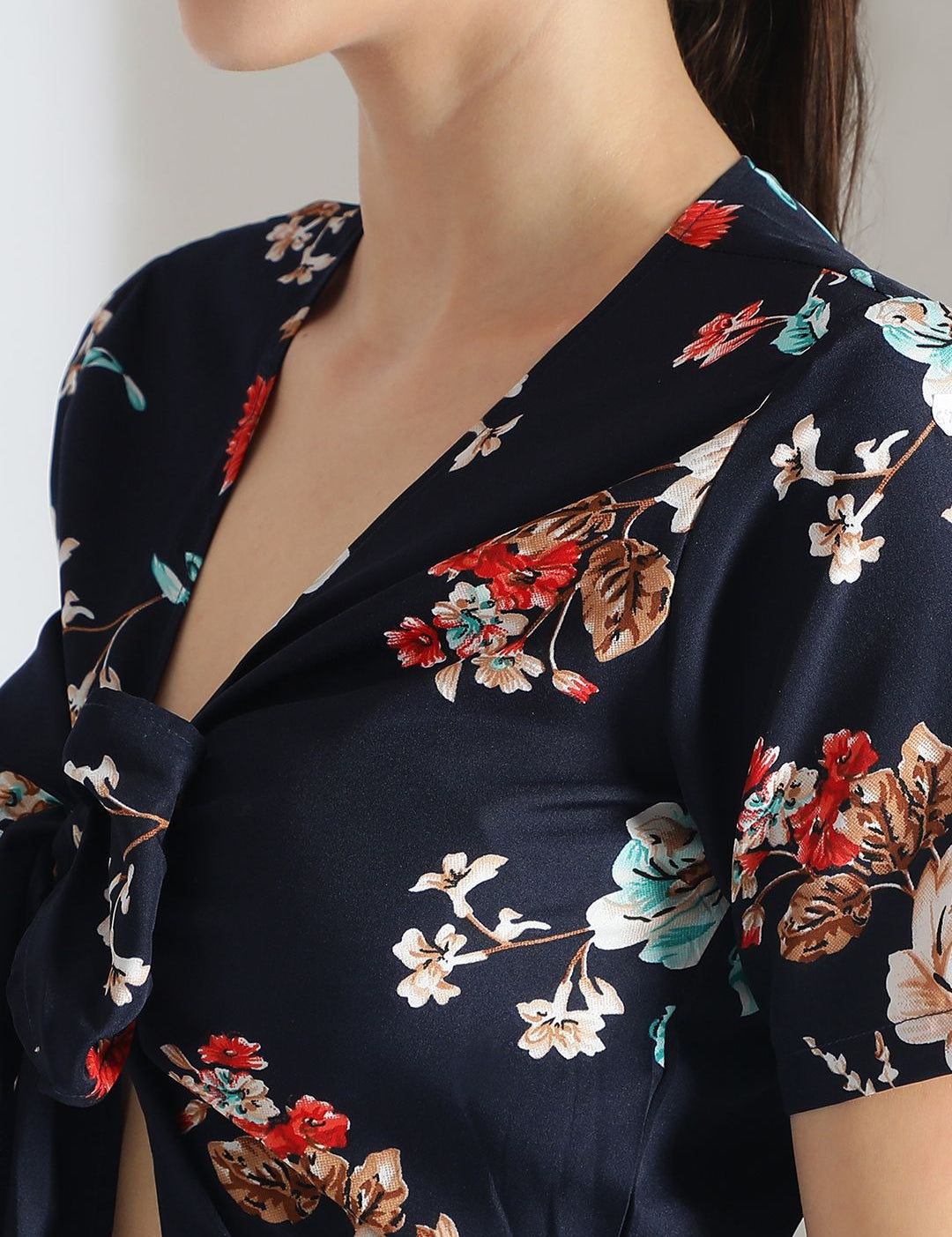 Kotty Women Printed Short Sleeves Jumpsuit