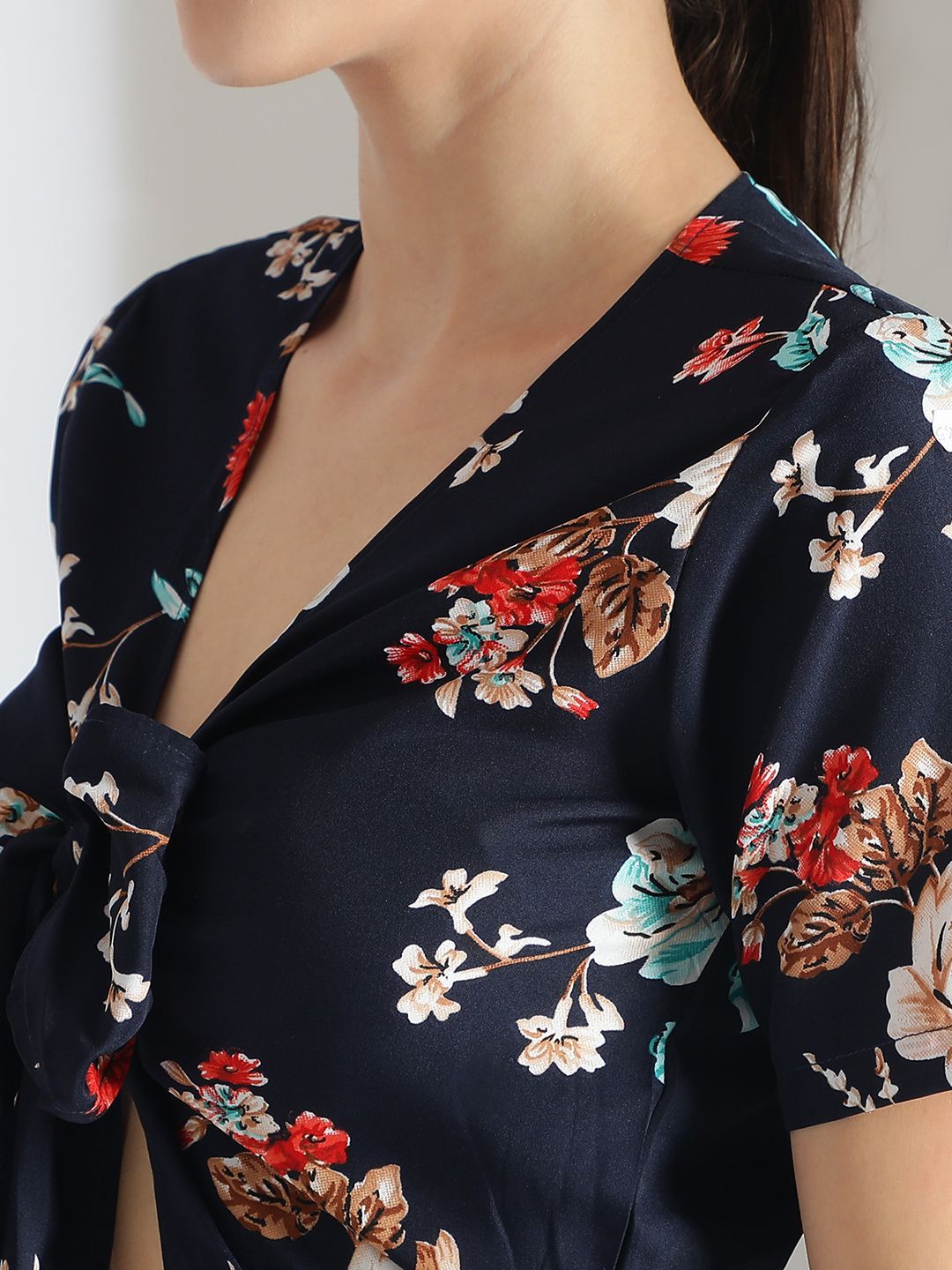 Kotty Women Printed Short Sleeves Jumpsuit