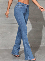 Kotty Women Bootcut High-Rise Stretchable Bootcut Ctton Jeans