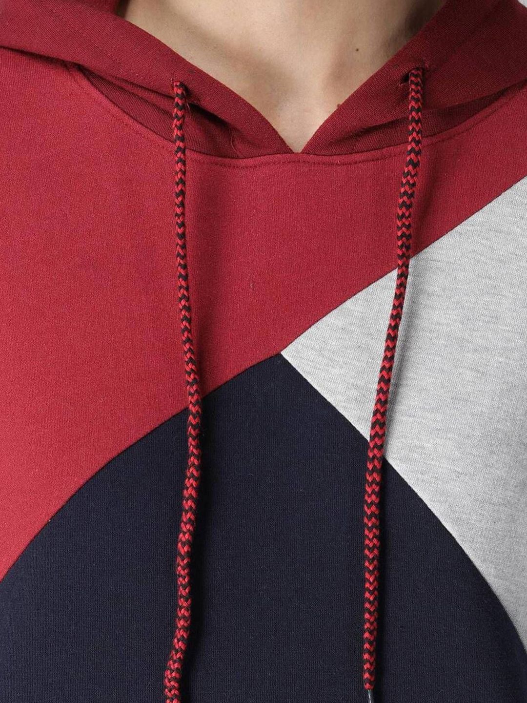 Kotty Women Colourblocked Hooded Sweatshirt