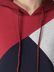 Kotty Women Colourblocked Hooded Sweatshirt