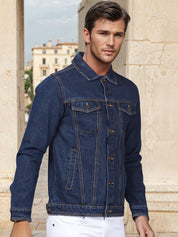 Kotty Men Solid Denim Jacket