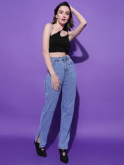 Kotty Women Solid One Shoulder Top