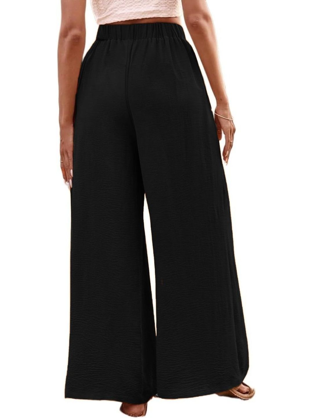Kotty Women Wide Leg High-Rise Easy Wash Trousers