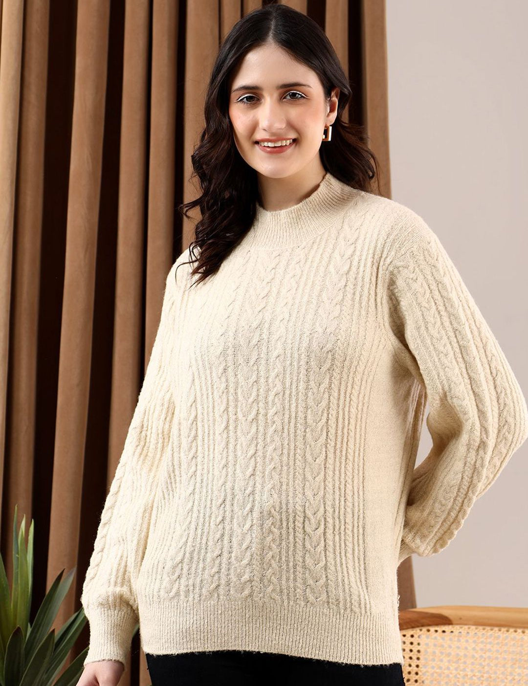 Kotty Women Cable Knit Pullover