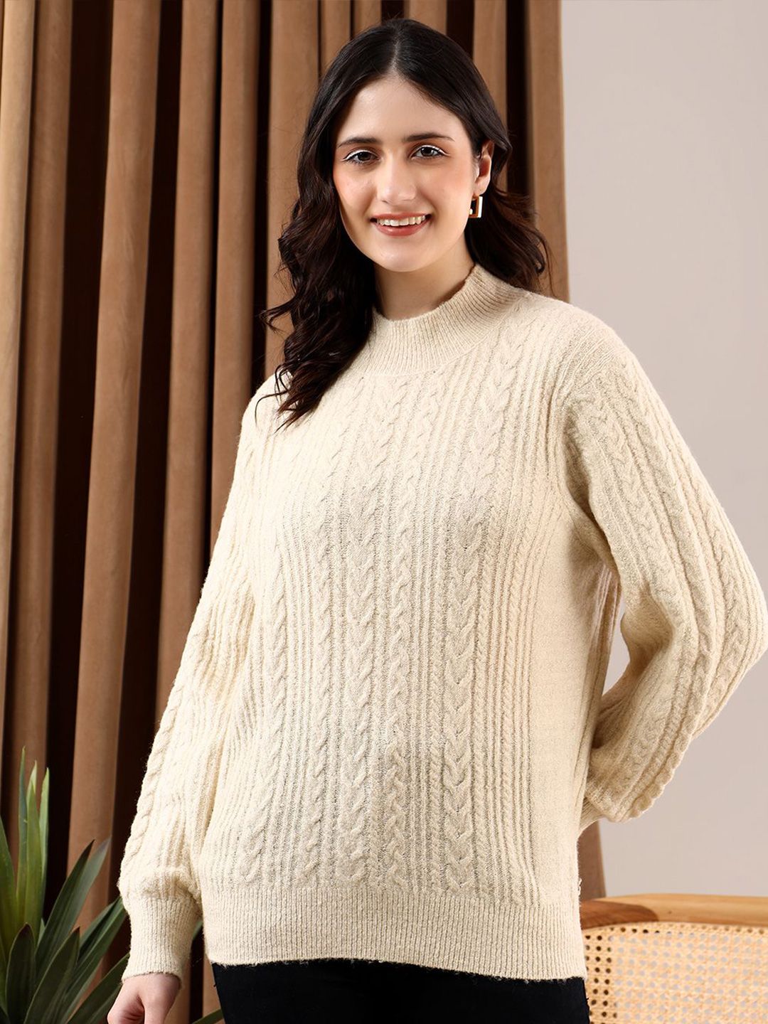 Kotty Women Cable Knit Pullover