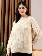 Kotty Women Cable Knit Pullover