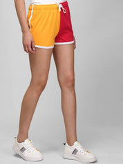Kotty Women Colourblocked Yoga Sports Shorts 
