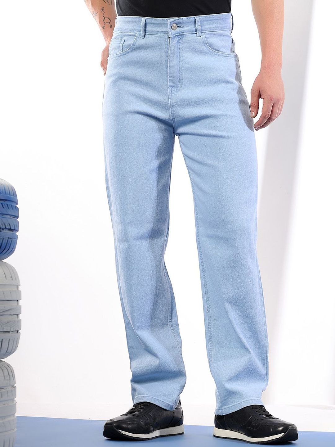 Kotty Men Comfort Regular Fit Mid-Rise Stretchable Jeans