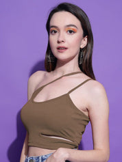 Kotty Women Solid One Shoulder Top