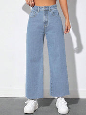 Kotty Women Jean Wide Leg High-Rise Stretchable Jeans