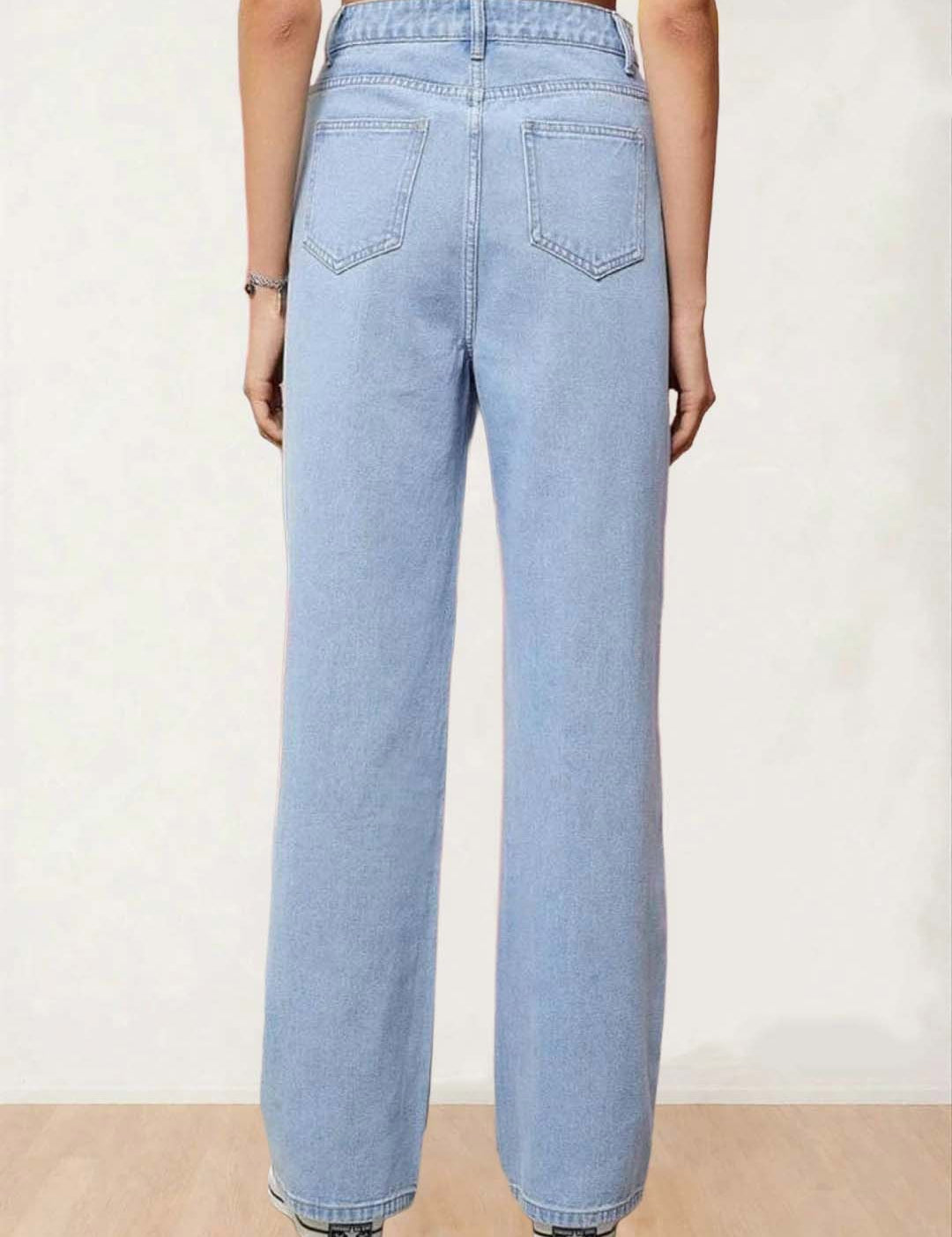 Kotty Women Straight Fit High-Rise Stretchable Jeans