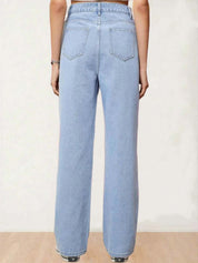 Kotty Women Straight Fit High-Rise Stretchable Jeans