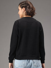 Kotty Women Typography Printed Round Neck Sweatshirt