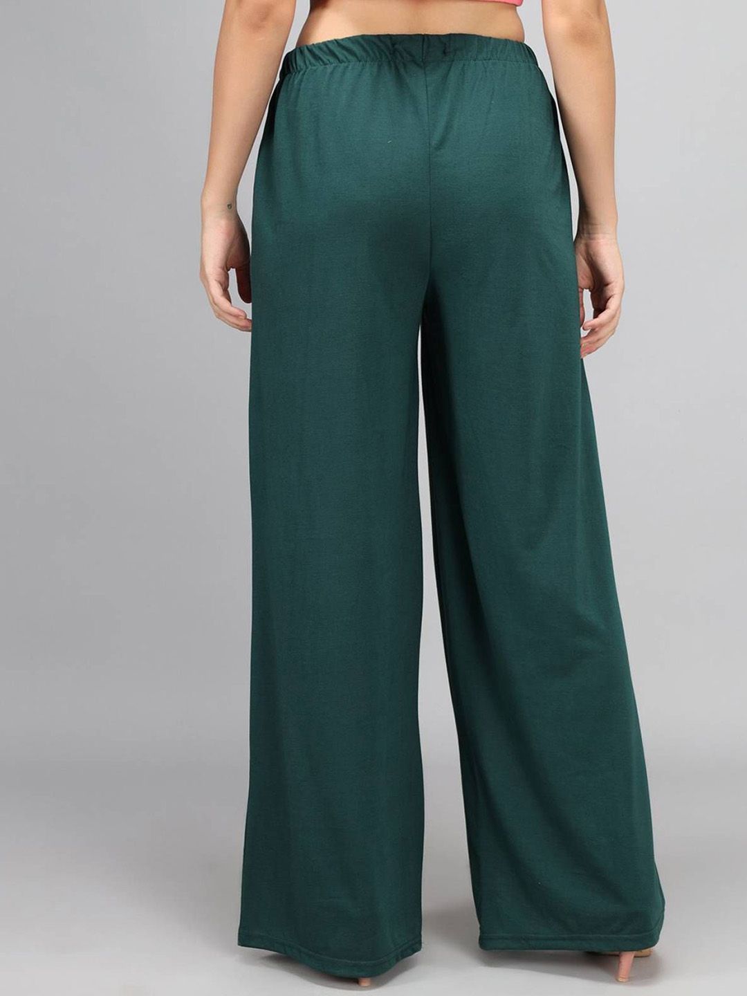 Kotty Women Solid Relaxed High-Rise Trousers