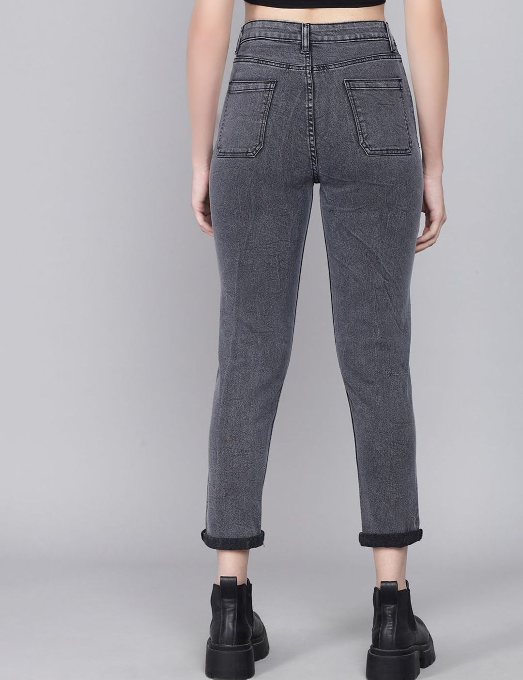 Kotty Women Jean Bootcut High-Rise Stretchable Jeans