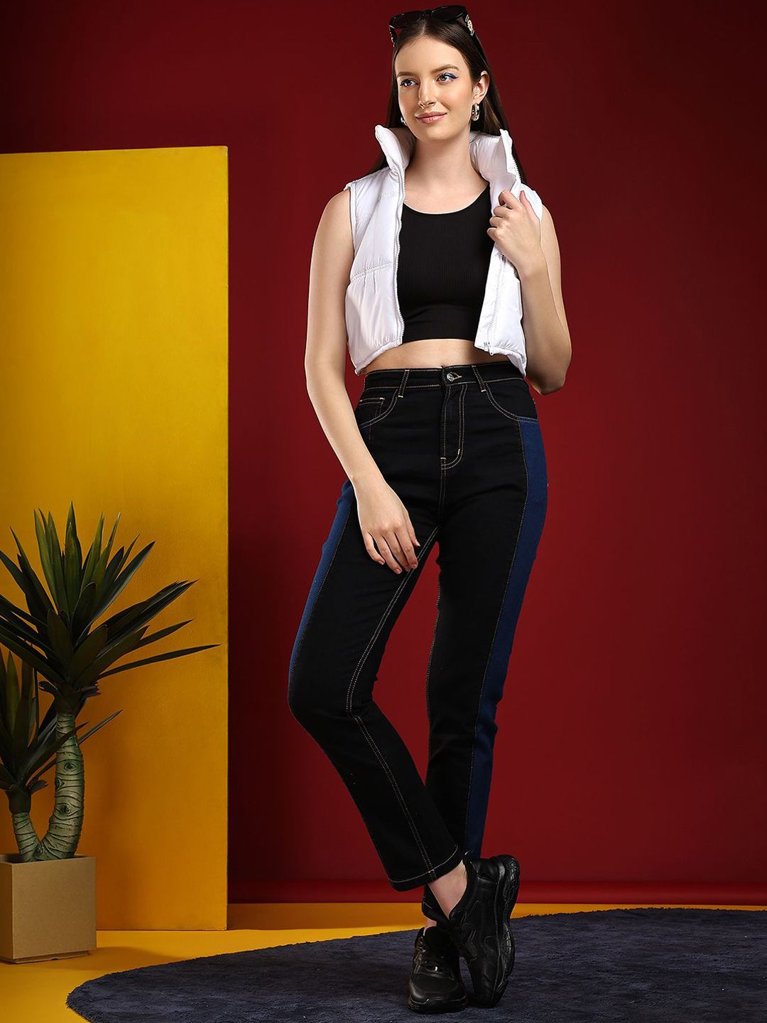 Kotty Women Jean Skinny Fit High-Rise Stretchable Jeans