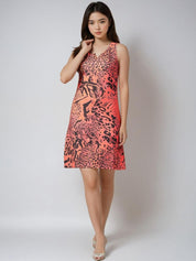 Kotty Women Animal Printed Sheath Dress