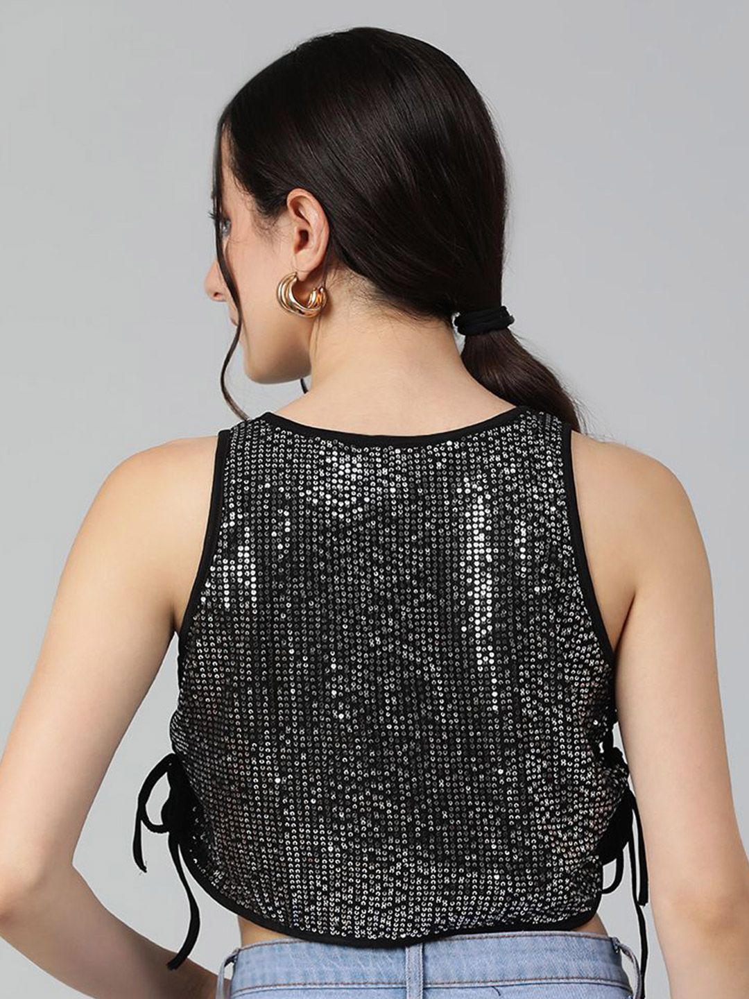 Kotty Embellished Print Crop Top