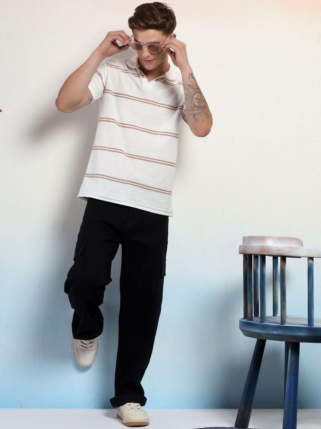 Kotty Men Pleated Cargos Trousers