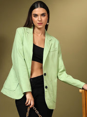 Kotty Notched Lapel Single Breasted Blazer