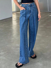 Kotty Women Straight Fit Cotton High-Rise  Jeans