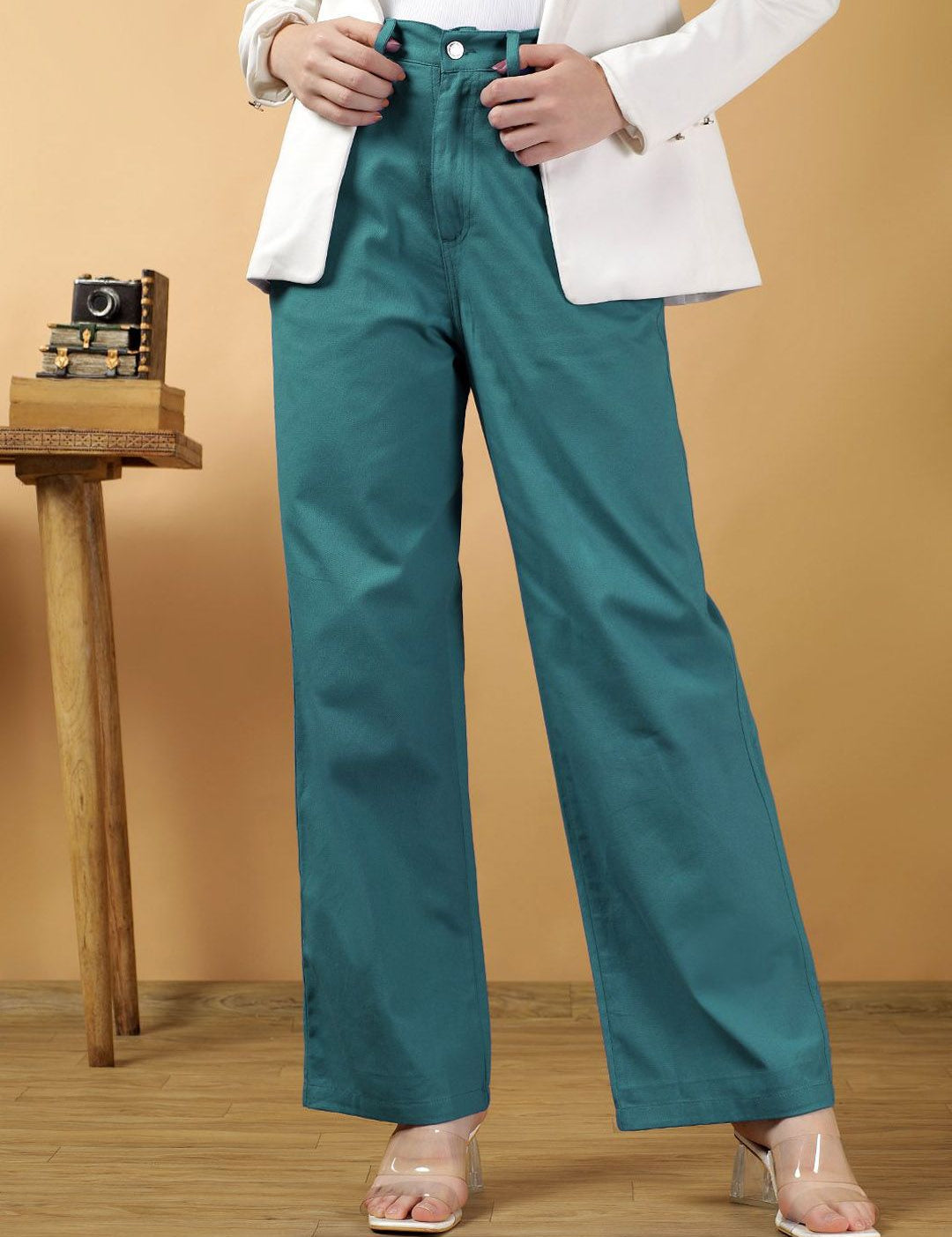 Kotty Women Relaxed Straight Leg Loose Fit Trousers