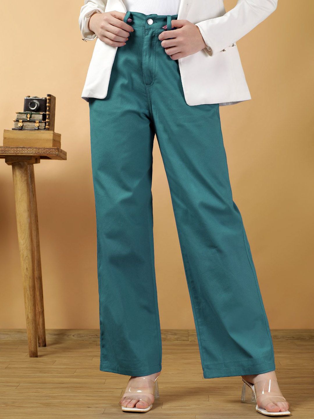 Kotty Women Relaxed Straight Leg Loose Fit Trousers